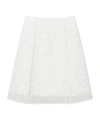 Tory Burch Corded Lace Skirt In White