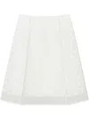 Tory Burch Corded Lace Skirt In White