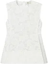Tory Burch Coreded Lace Top In White