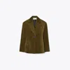 Tory Burch Corduroy Blazer In Green