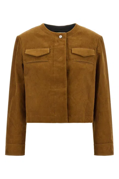 Tory Burch Corduroy Blazer In Marrone