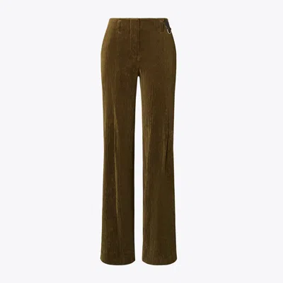 Tory Burch Corduroy Pant In Green