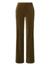 Tory Burch Corduroy Trousers In Brown