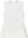 Tory Burch Coreded Lace Top In White