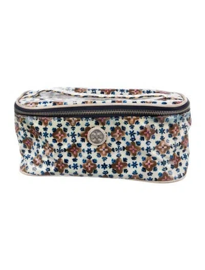 Pre-owned Tory Burch Cosmetic Bag In Blue