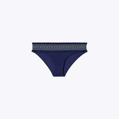 Tory Burch Costa Bikini Bottom In Blue