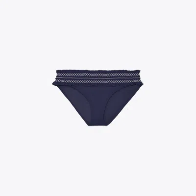 Tory Burch Costa Bikini Bottom In Blue