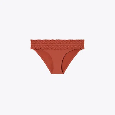 Tory Burch Costa Hipster Bikini Bottom In Ashberry