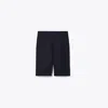Tory Burch Cotton Bermuda Short In Blue