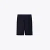Tory Burch Cotton Bermuda Short In Midnight Ink