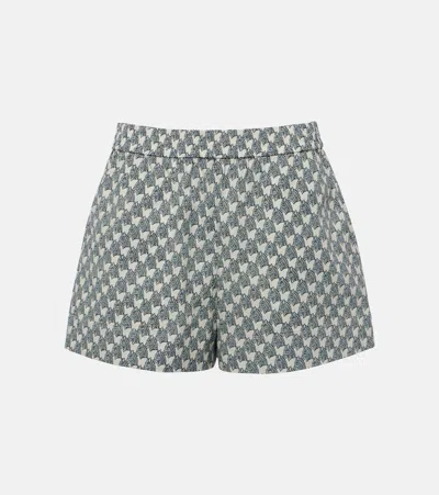 Tory Burch Printed Poppin Cotton Short With Back Pocket In Multicolour