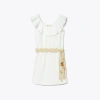 TORY BURCH COTTON FLOUNCE DRESS