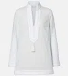 Tory Burch Cotton Kaftan In White