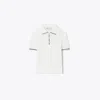 Tory Burch Cotton Lace Polo Top