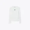 Tory Burch Cotton Logo Top In White