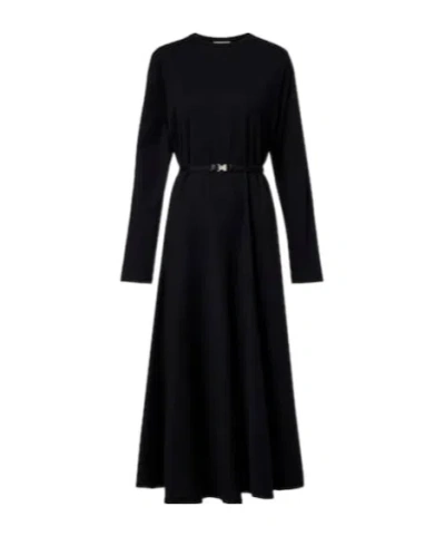 Tory Burch Cotton Midi Dress In Black