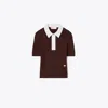 Tory Burch Cotton Pointelle Polo
