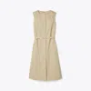 Tory Burch Cotton Poplin Dress In Tortora