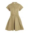 Tory Burch Cotton Poplin Shirt Mini Dress In Green