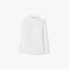 Tory Burch Cotton Poplin Shirt In White