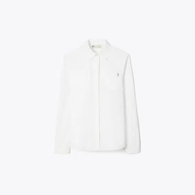 Tory Burch Cotton Poplin Shirt In White