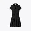 Tory Burch Cotton Poplin Shirtdress In Black