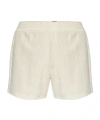 Tory Burch Monogram Jacquard Mini Shorts In White