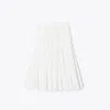 Tory Burch Pleated Skirt In White