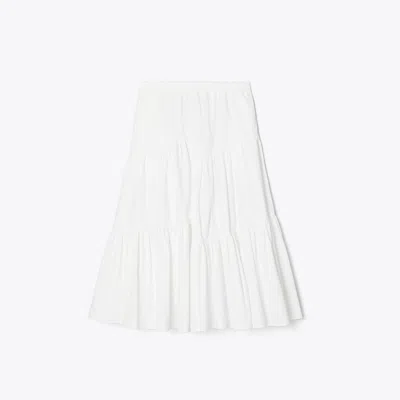 Tory Burch Cotton Skirt In White