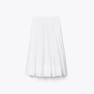 Tory Burch Cotton Skirt In White