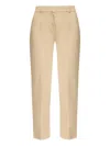 Tory Burch Cotton Trousers In 中性色