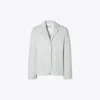 Tory Burch Cotton Twill Jacket In Gray