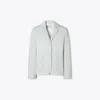 Tory Burch Cotton Twill Jacket In Misty Rain