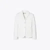 Tory Burch Cotton Twill Jacket In White
