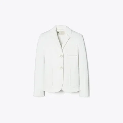 Tory Burch Cotton Twill Jacket In White