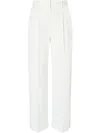 Tory Burch Cotton Twill Pant In White