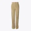 Tory Burch Cotton Velvet Pant In Brown