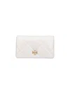 Tory Burch Cow Leather Wallet With Polyester Lining In White