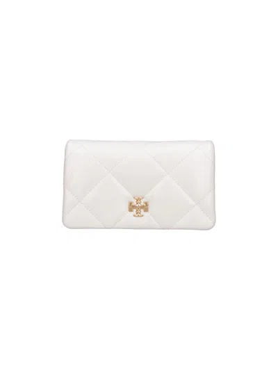 Tory Burch Cow Leather Wallet With Polyester Lining In White