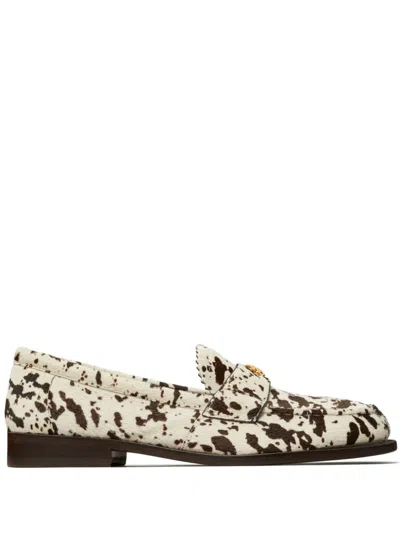 Tory Burch Classic Leather Loafers In Neutrals