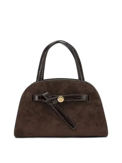 Tory Burch Cow Suede & Leather Handbag For Women In Brown
