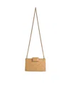 Tory Burch Cream Leather Chain Wallet