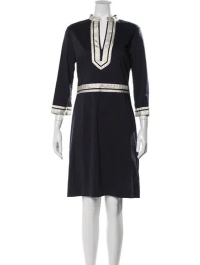 Pre-owned Tory Burch Crew Neck Knee-length Dress