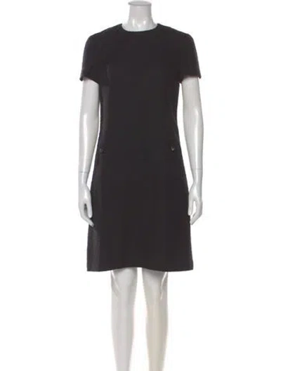 Pre-owned Tory Burch Crew Neck Knee-length Dress In Black