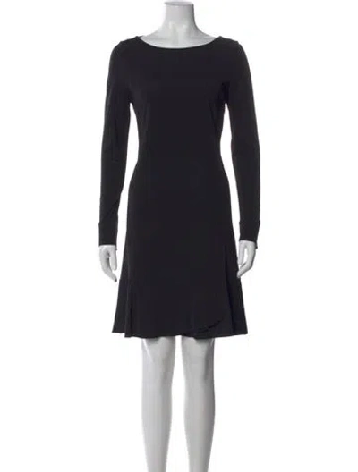Pre-owned Tory Burch Crew Neck Knee-length Dress In Black