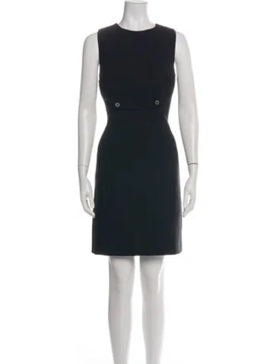 Pre-owned Tory Burch Crew Neck Knee-length Dress In Black