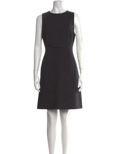 Pre-owned Tory Burch Crew Neck Knee-length Dress In Black