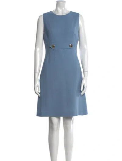 Pre-owned Tory Burch Crew Neck Knee-length Dress In Blue