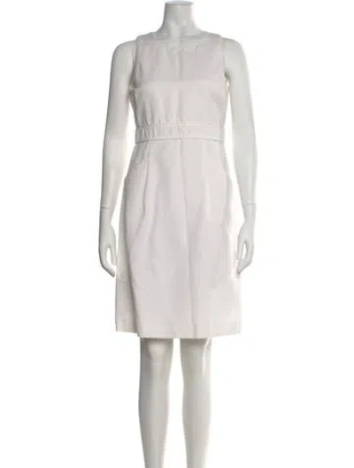 Pre-owned Tory Burch Crew Neck Knee-length Dress In Multi