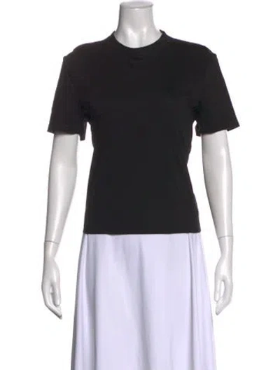 Pre-owned Tory Burch Crew Neck Short Sleeve T-shirt In Black
